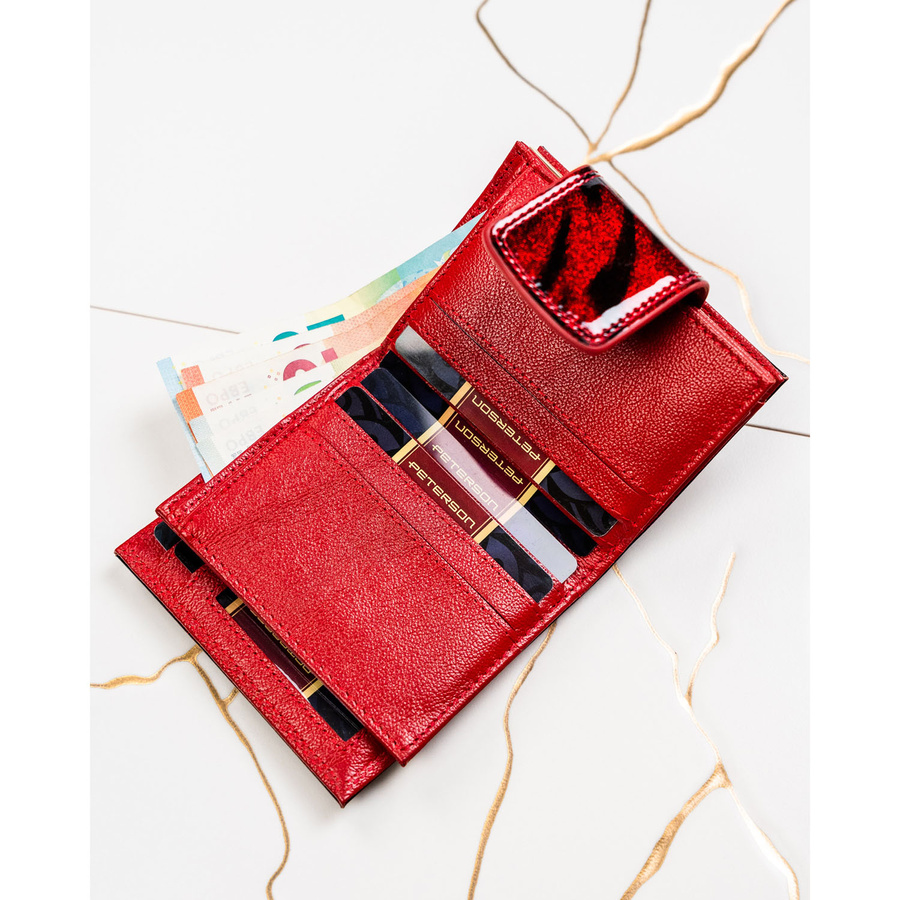 Leather wallet RFID PETERSON PTN PS329-HNL