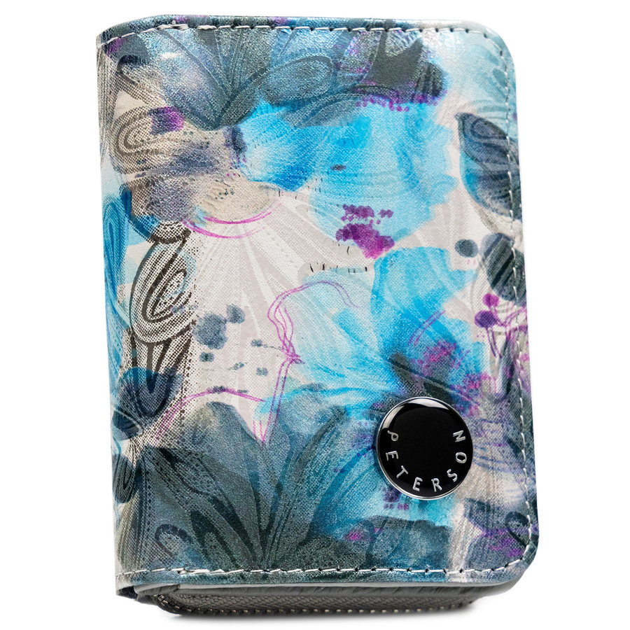Leather+leatherette wallet RFID PETERSON PTN PX33-1-NPK