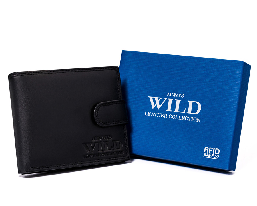 Leather wallet RFID ALWAYS WILD N992L-P-CCD-2-2726 B