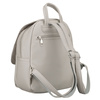 Szary, miejski plecak damski ze skóry ekologicznej - Rovicky