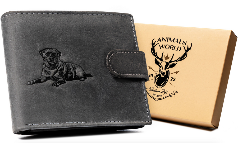 Leather wallet RFID ALWAYS WILD N992L-CHM-DOG-2