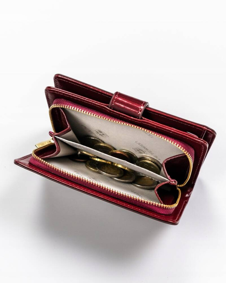 Leatherette wallet RFID PETERSON PTN 002-LAK