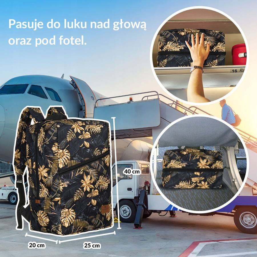 Full printed backpack PETERSON PTN PLEC-02
