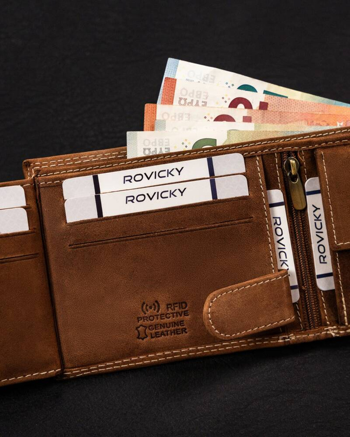 Leather wallet RFID ALWAYS WILD N992-CHM