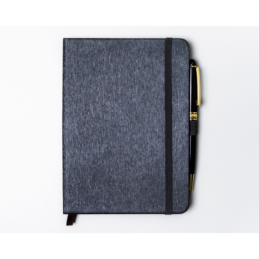 Notes w twardej oprawie w formacie B6 w szarym kolorze,zadrukowany w kropki - Peterson