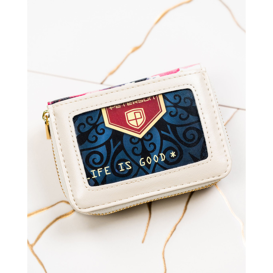 Leather and leatherette wallet RFID PETERSON PTN PX33-PF2