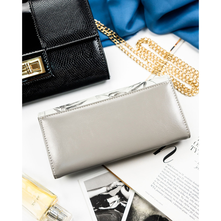 Leather+leatherette wallet RFID PETERSON PTN PX24-1-NPK