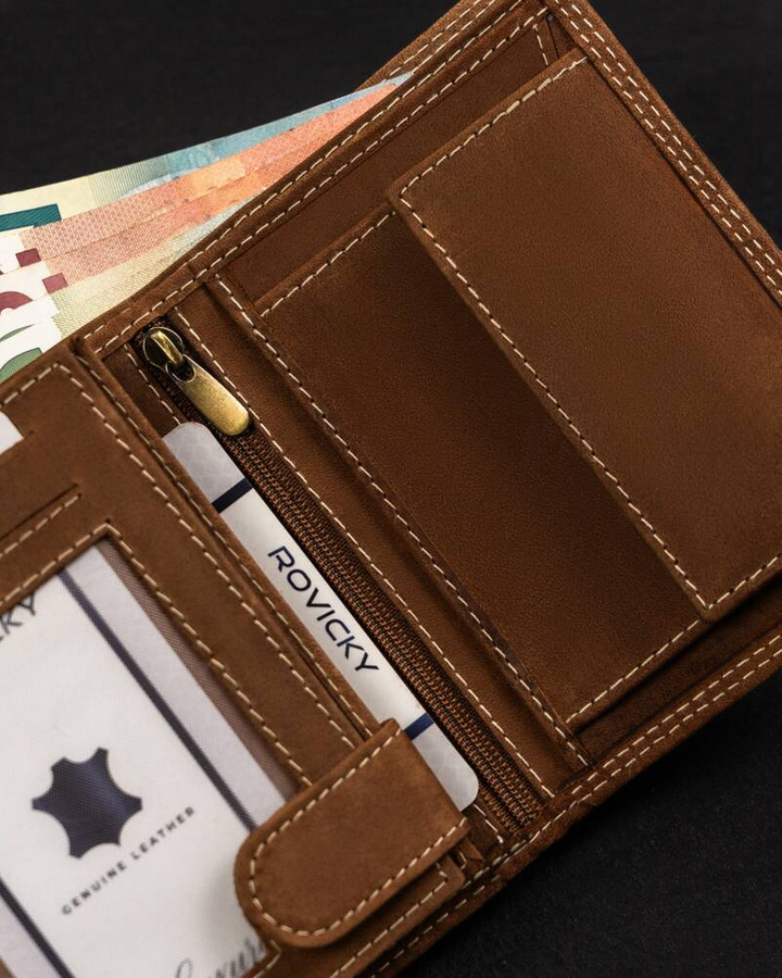 Leather wallet RFID ALWAYS WILD N4-CHM-BOU