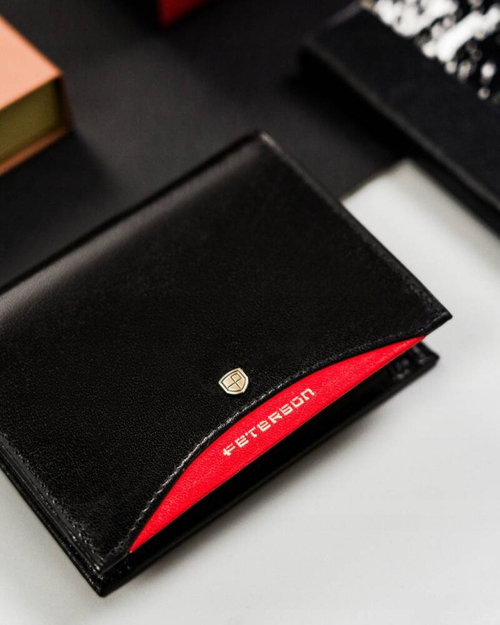 Leather wallet RFID PETERSON PTN 333.01