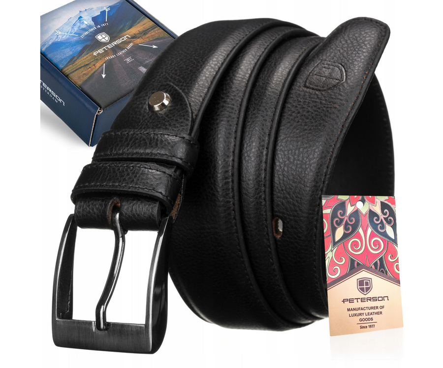 Leather belt PETERSON PTN PRS-08-ARS