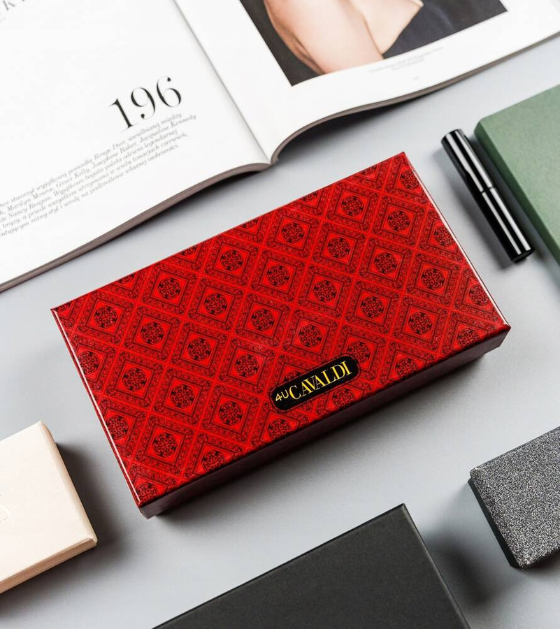 Leather & leatherette wallet RFID 4U CAVALDI PX24-DNH