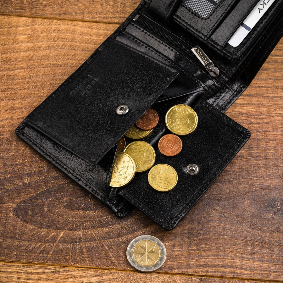 Leather wallet RFID ROVICKY CPR-992-BAR