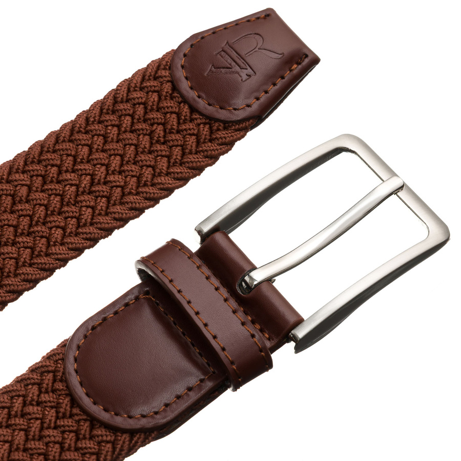 Uniseksowy pasek parciany w szarym kolorze z tradycyjną klamrą - Rovicky