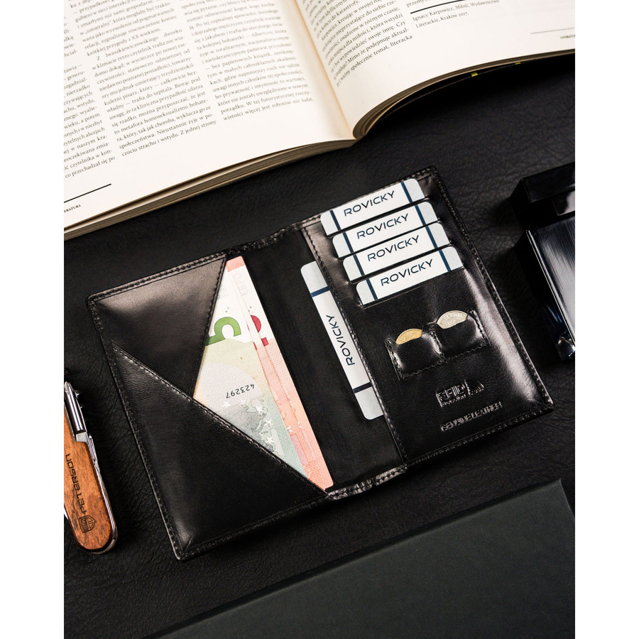 Leather card case 4U CAVALDI CW-PAS-LGV