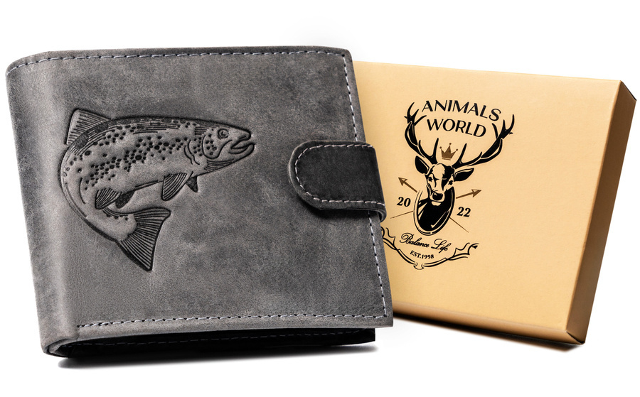 Leather wallet RFID ALWAYS WILD N992L-CHM