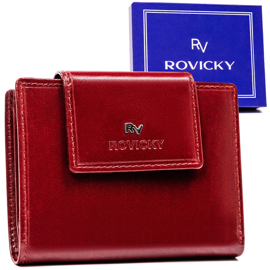 Leather wallet RFID ROVICKY RV-70613-9-BCA