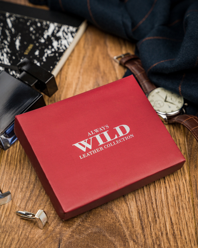 Leather men wallet ALWAYS WILD N015-VTK-D