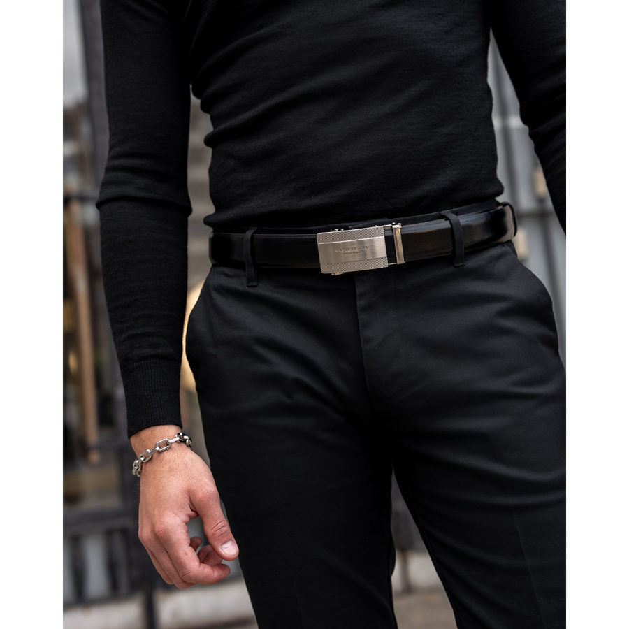Leather belt PETERSON PTN A007