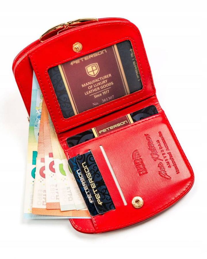 Leatherette wallet RFID PETERSON PTN 1830-F8