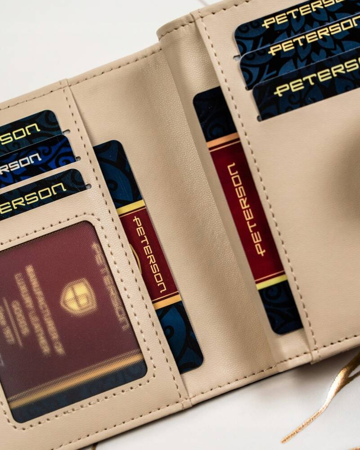 Leatherette wallet RFID PETERSON PTN 012-HB