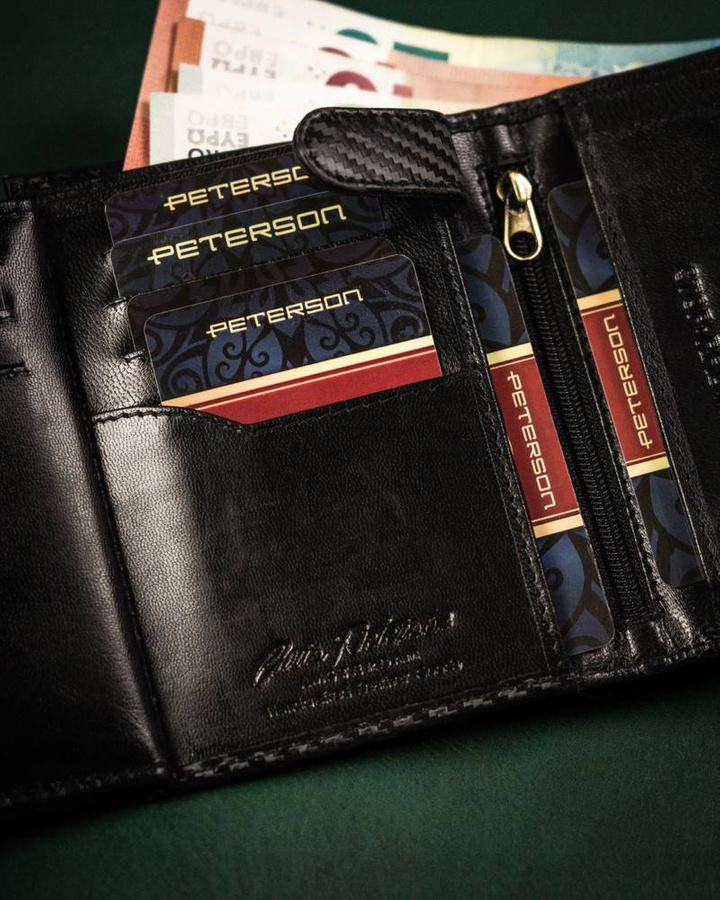 Leather's wallet RFID PETERSON PTN 317-CA