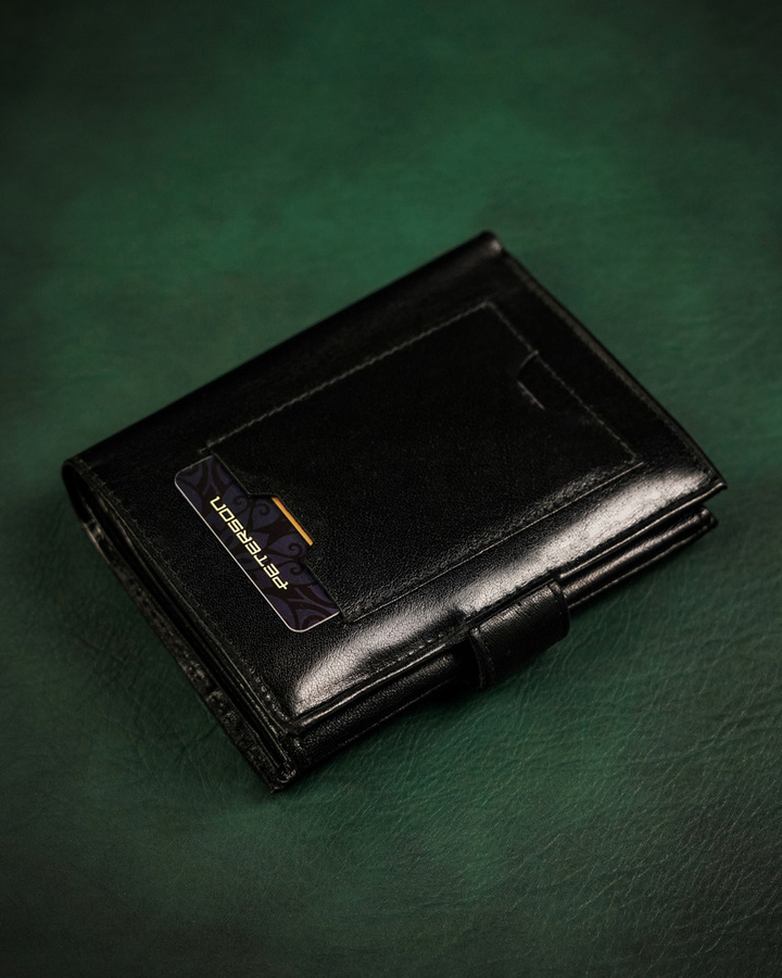 Leather wallet RFID PETERSON PTN 317Z-P