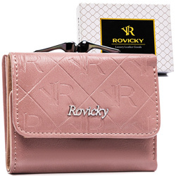Leather & leatherette wallet RFID ROVICKY RPX-32-PMT
