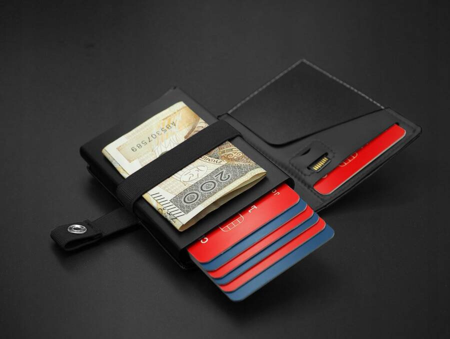 Leather wallet RFID PETERSON PTN 123011901