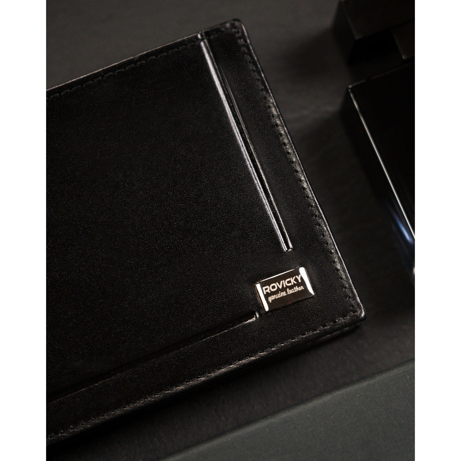 Leather wallet RFID ROVICKY CPR-06-NBAR