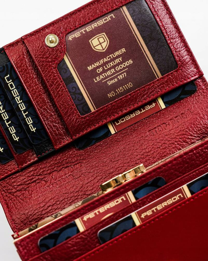 Leather women wallet PETERSON PTN PL-466