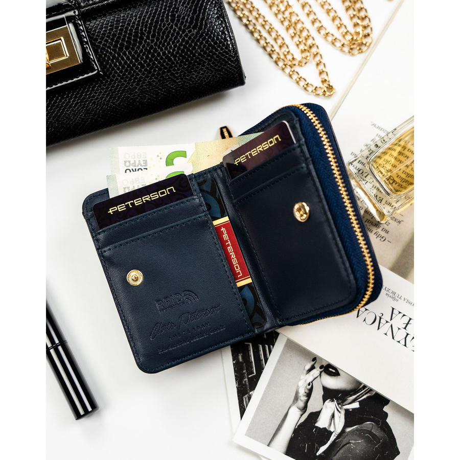 Leatherette wallet RFID PETERSON PTN 010-HF
