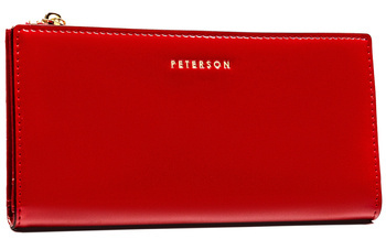 Leatherette wallet RFID PETERSON PTN 004-LAK