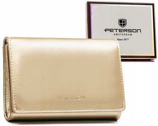 Leatherette wallet RFID PETERSON PTN 013-HRH