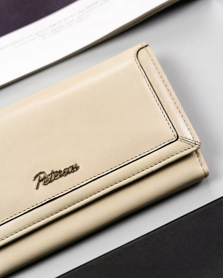 Leather wallet RFID PETERSON PTN KA-23