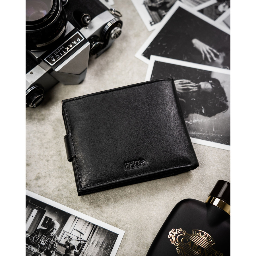 Leather wallet RFID PETERSON PTN N992L-DOT