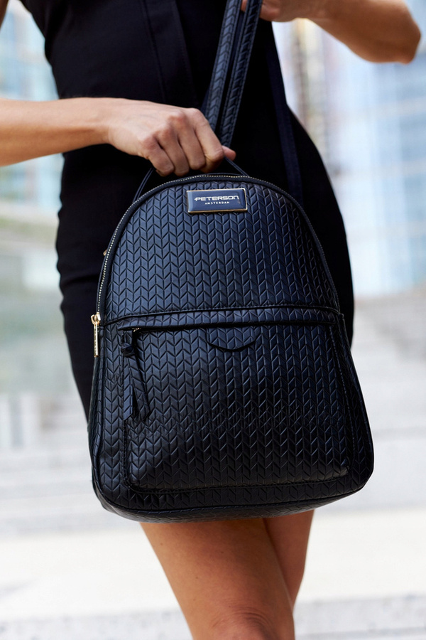 Leatherette bagpack PETERSON PTN F3606