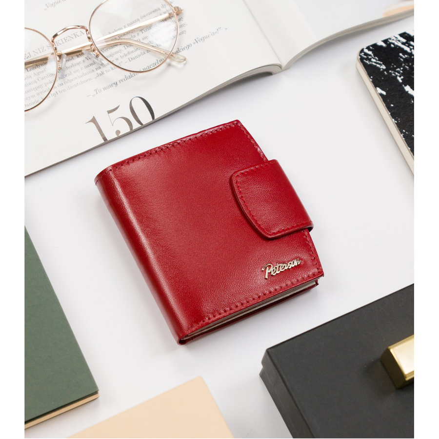 Leather wallet RFID PETERSON PTN RD-314-GCL-M