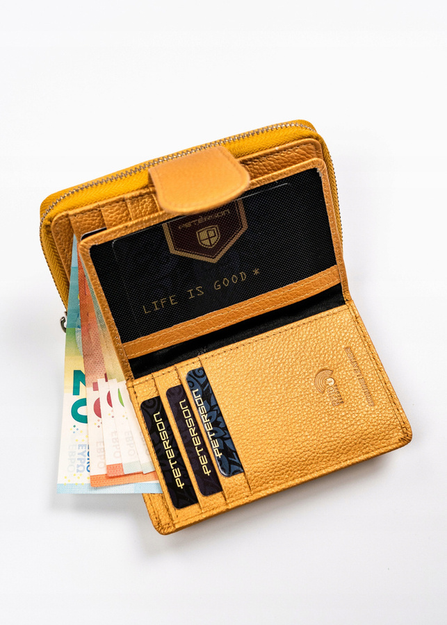 Leather wallet RFID PETERSON PTN 76115-SD