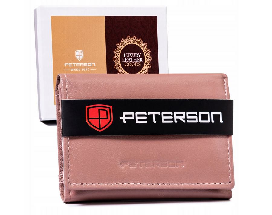 Leather wallet RFID PETERSOn PTN RD-200-GCL