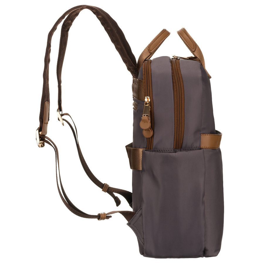 Szary, miejski plecak damski z nylonu - Peterson