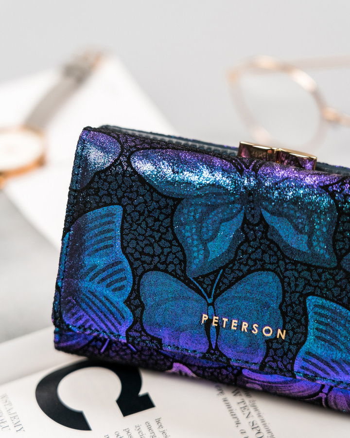 Leather wallet RFID PETERSON PTN 42108-ONBF