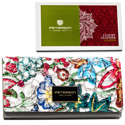Leather wallet RFID PETERSON PTN PH22-LFL