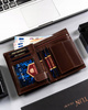 Leather wallet RFID PETERSON PTN 22308-VT