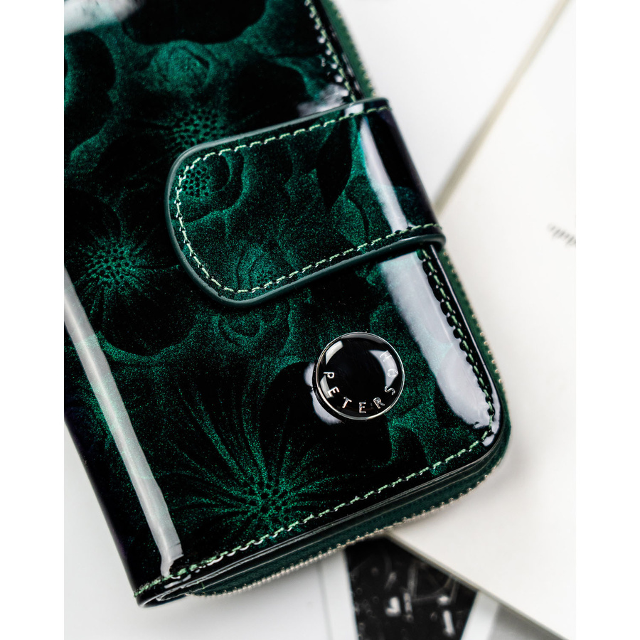 Leather and leatherette wallet RFID PETERSON PTN PS115-FDS