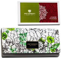 Leather wallet RFID PETERSON PTN PH24-LFL