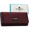 Leather and leatherette wallet RFID PETERSON PTN PS401-HNL