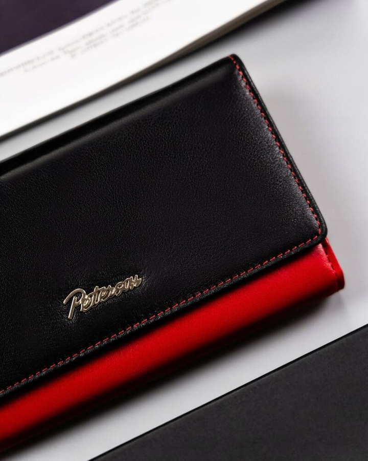 Leather wallet RFID PETERSON PTN KA-19