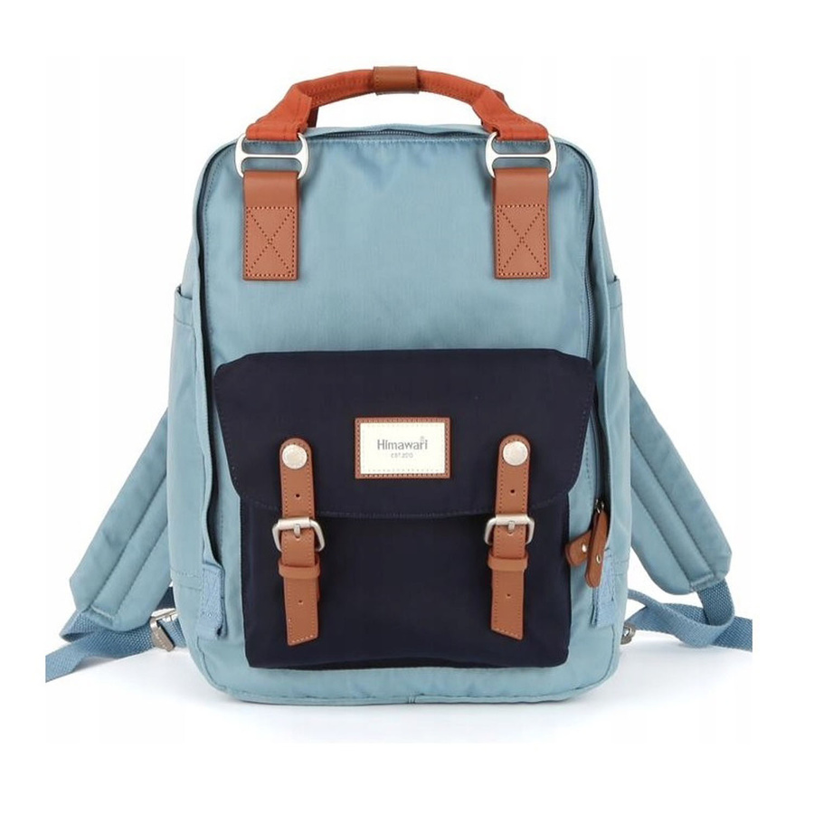 Miejski plecak w błękitnym kolorze z miejscem na laptopa - Himawari