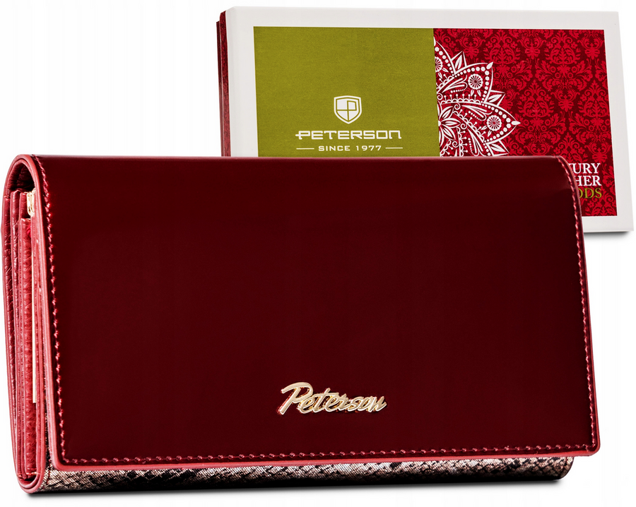 Leather women wallet PETERSON PTN BS-466