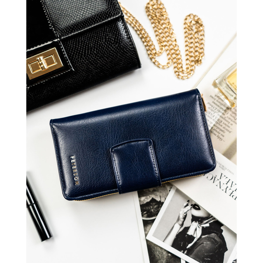 Leatherette wallet RFID PETERSON PTN 008-HF